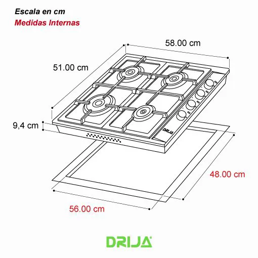 Estufa  a Gas Turín 60 - Image 3